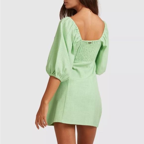NWOT BILLABONG LADIES DE LA SOL DRESS in apple green Size Small - Picture 6 of 7